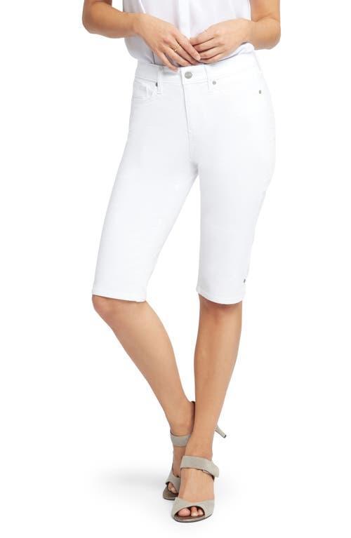 NYDJ Petite Bike Capris Riveted Sideseam Slits in Optic (Optic ) Women's Clothing Product Image