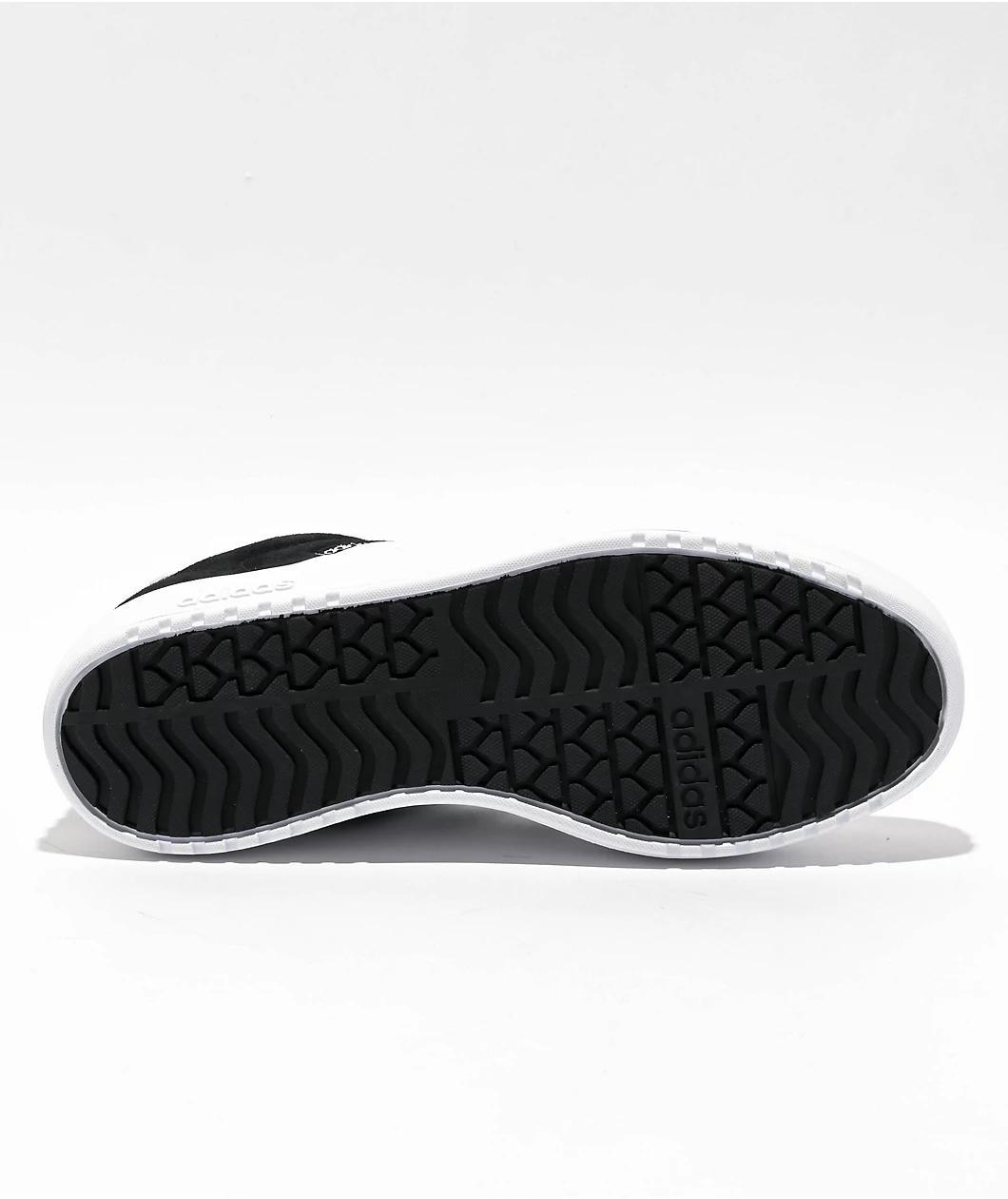 adidas VL Court Bold Black & White Platform Shoes Product Image