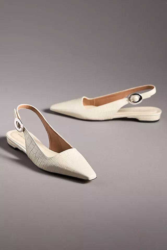 By Anthropologie Snip-Toe Slingback Flats Product Image