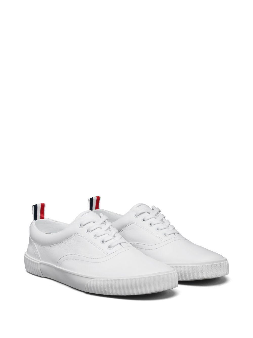 THOM BROWNE Heritage Sneakers In White Product Image