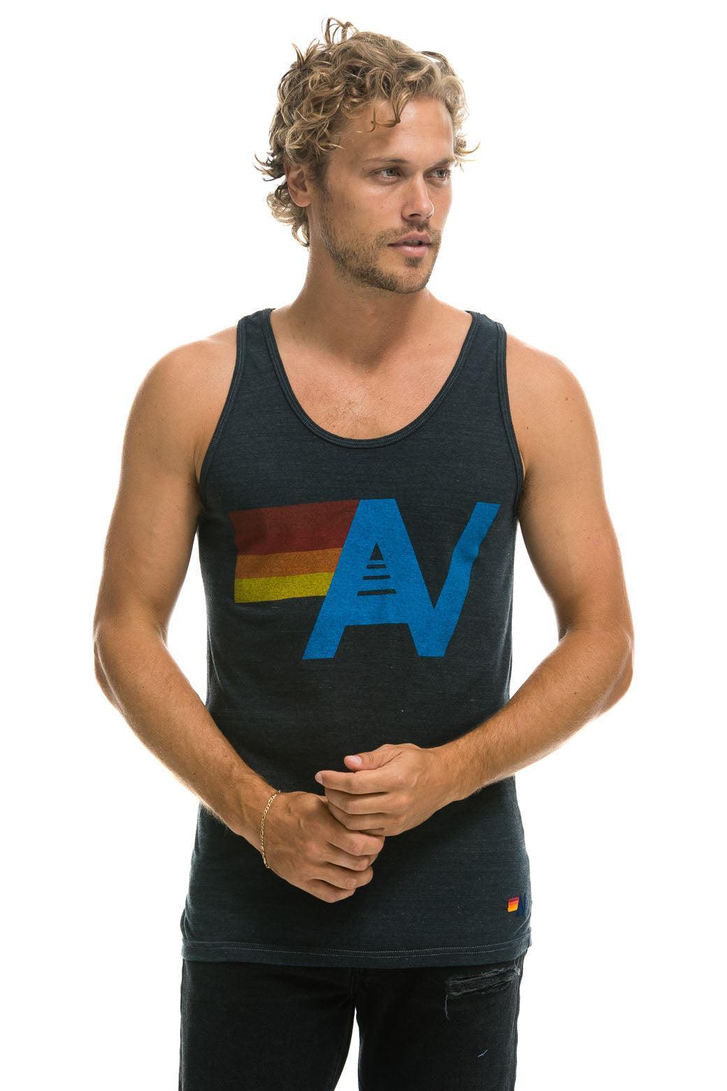 MEN'S LOGO TANK - CHARCOAL Male Product Image