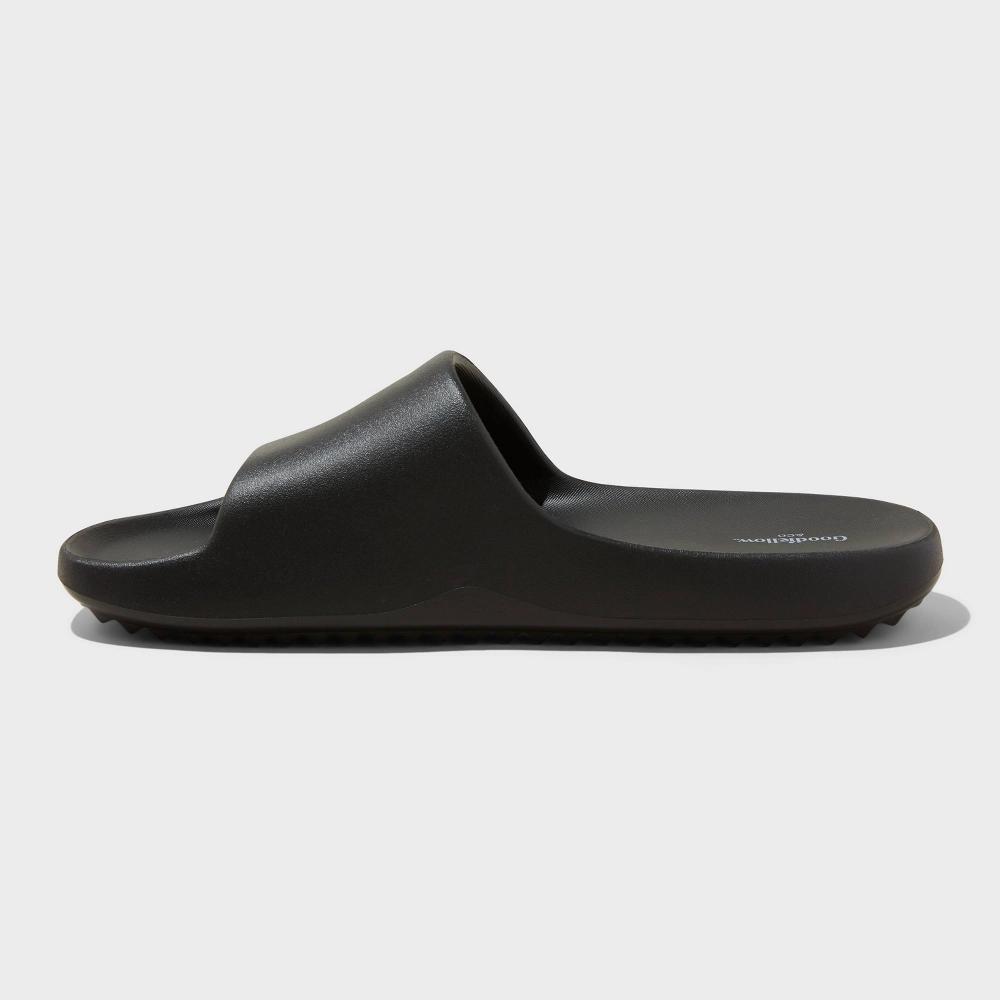 Mens Kendrix Slide Sandals - Goodfellow & Co Black 10 Product Image