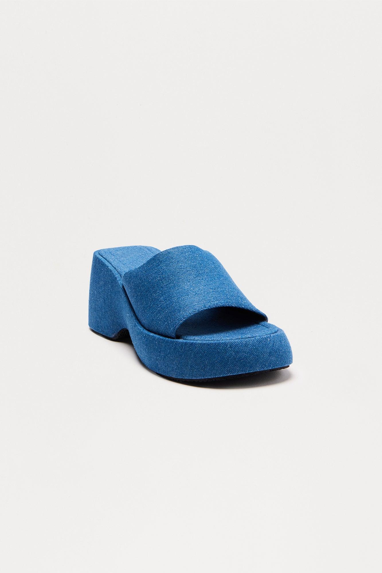 Nicolina Platform Wedges - Denim Female Product Image