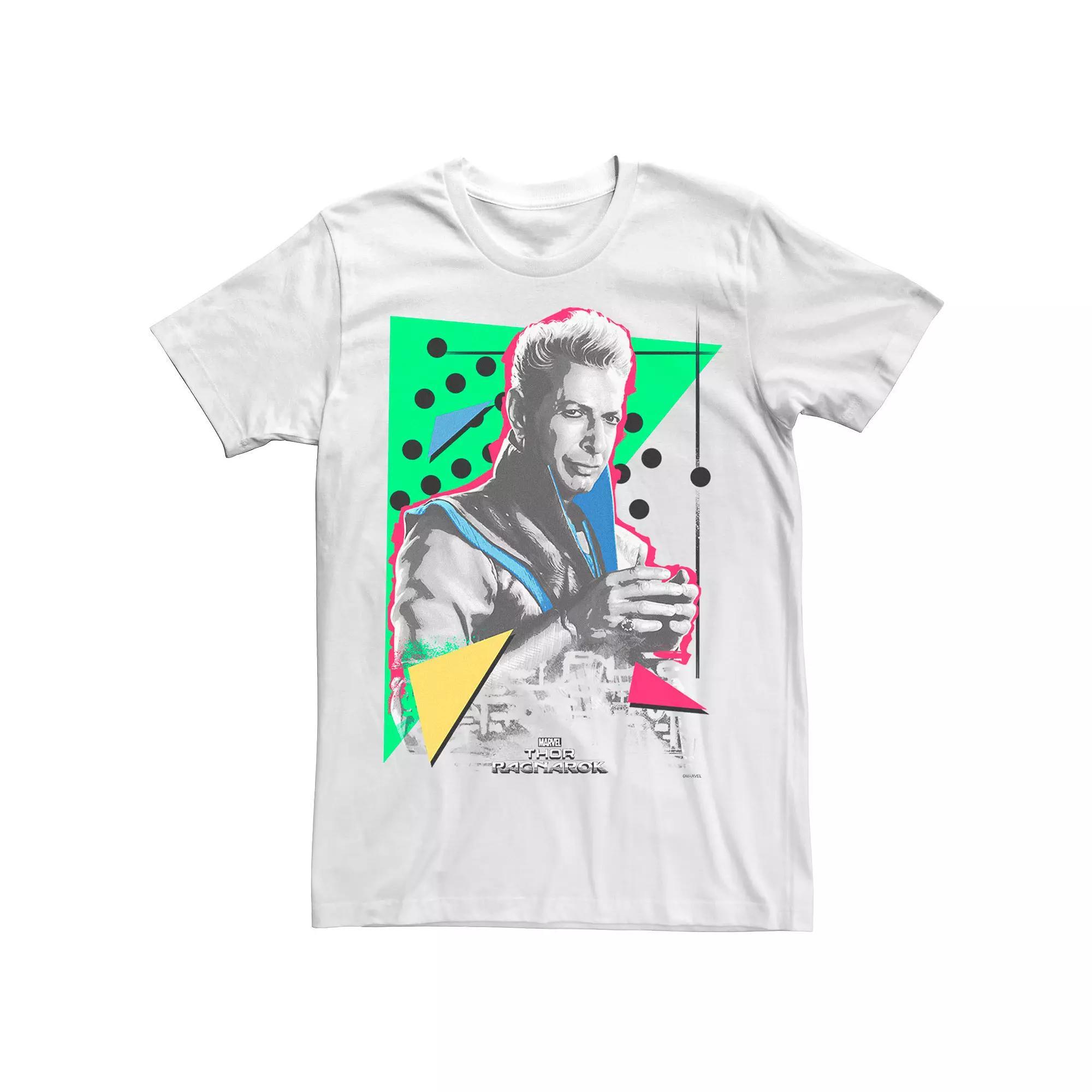 Men's Marvel Thor Ragnarok The Grandmaster 90s Retro Stare Graphic Tee, Size: Large, White Product Image