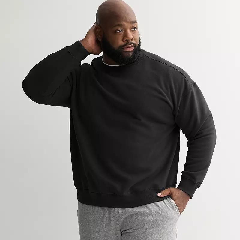 Big & Tall Tek Gear® Ultra Soft Fleece Crewneck Pullover, Men's,  Product Image