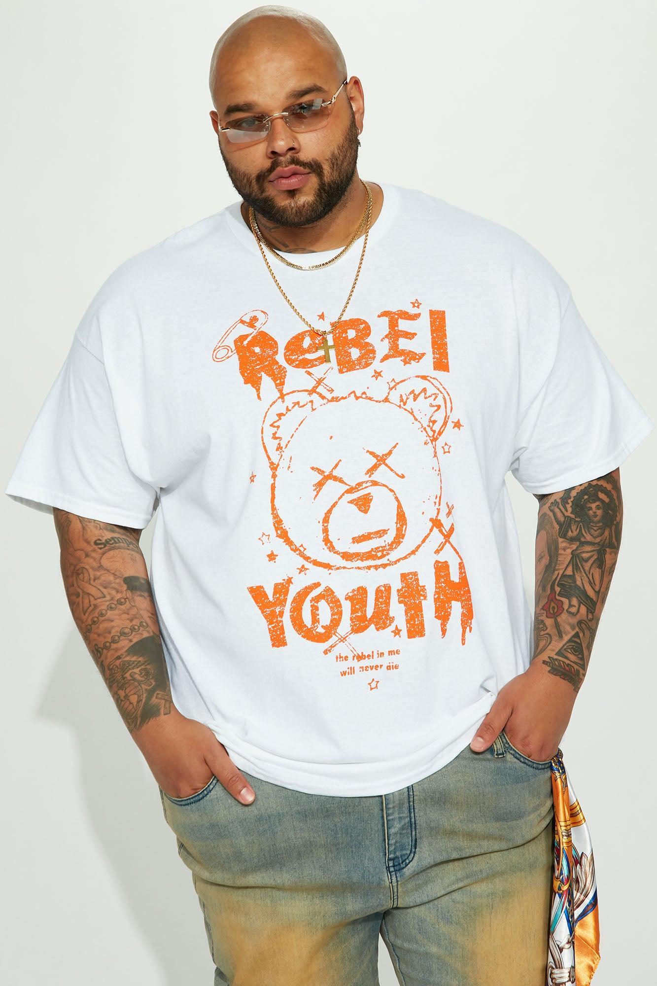 Rebelled Youth Short Sleeve Tee - White Product Image