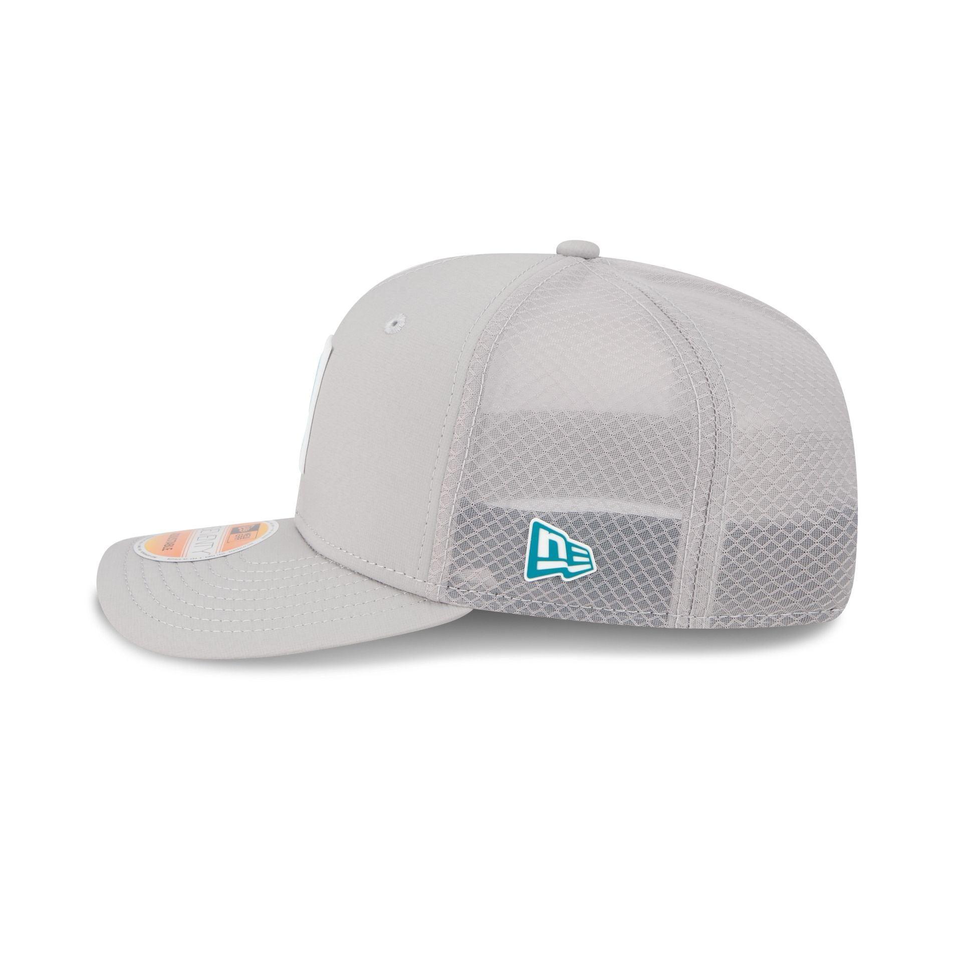 Jacksonville Jaguars 2025 Sideline Hot Weather Gray 9SEVENTY Trucker Hat Male Product Image