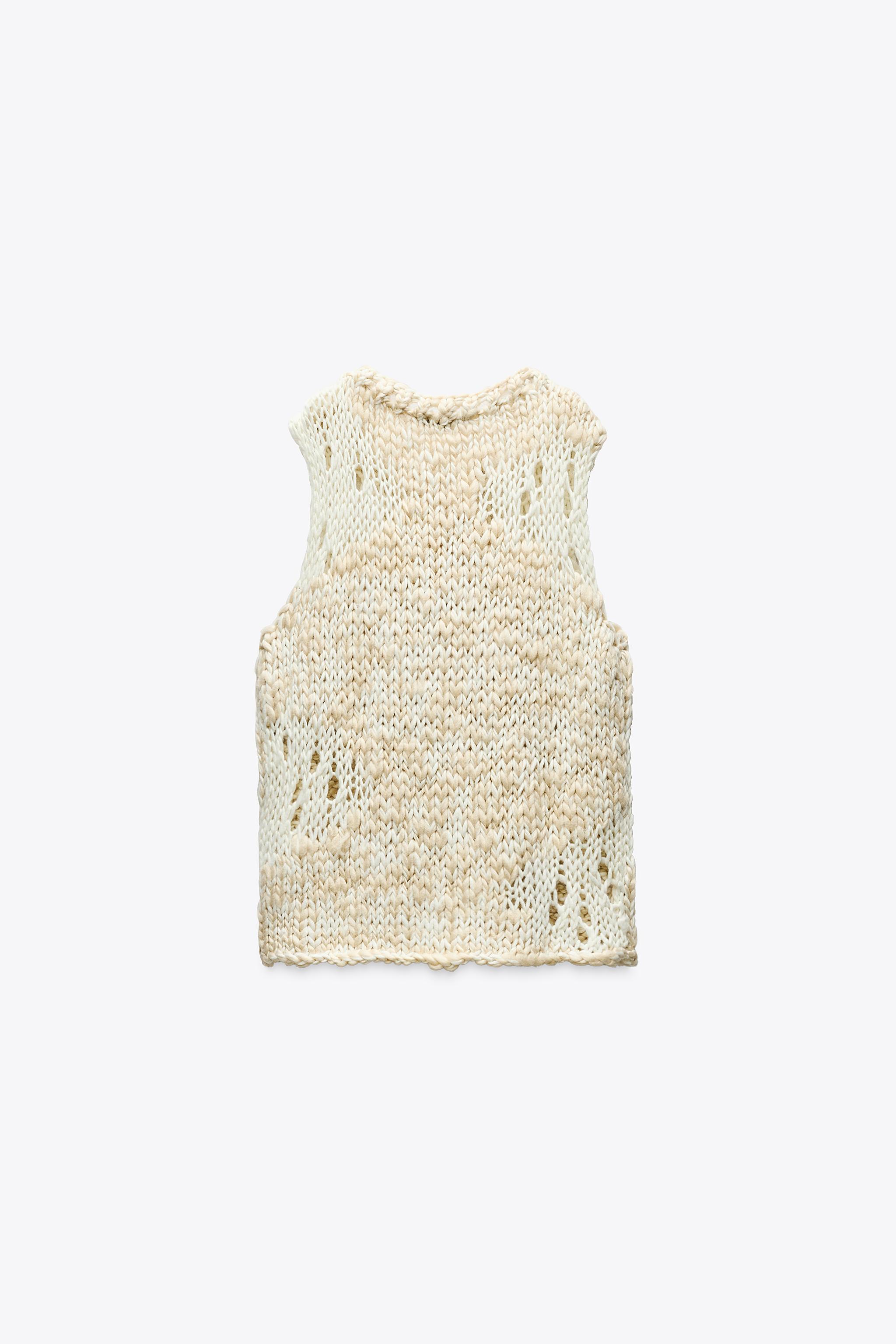 OVERSIZED KNIT SWEATER VEST Product Image