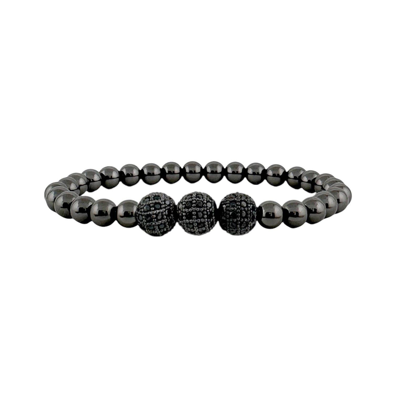 Gwen Triple Pave Beaded Bracelet Product Image