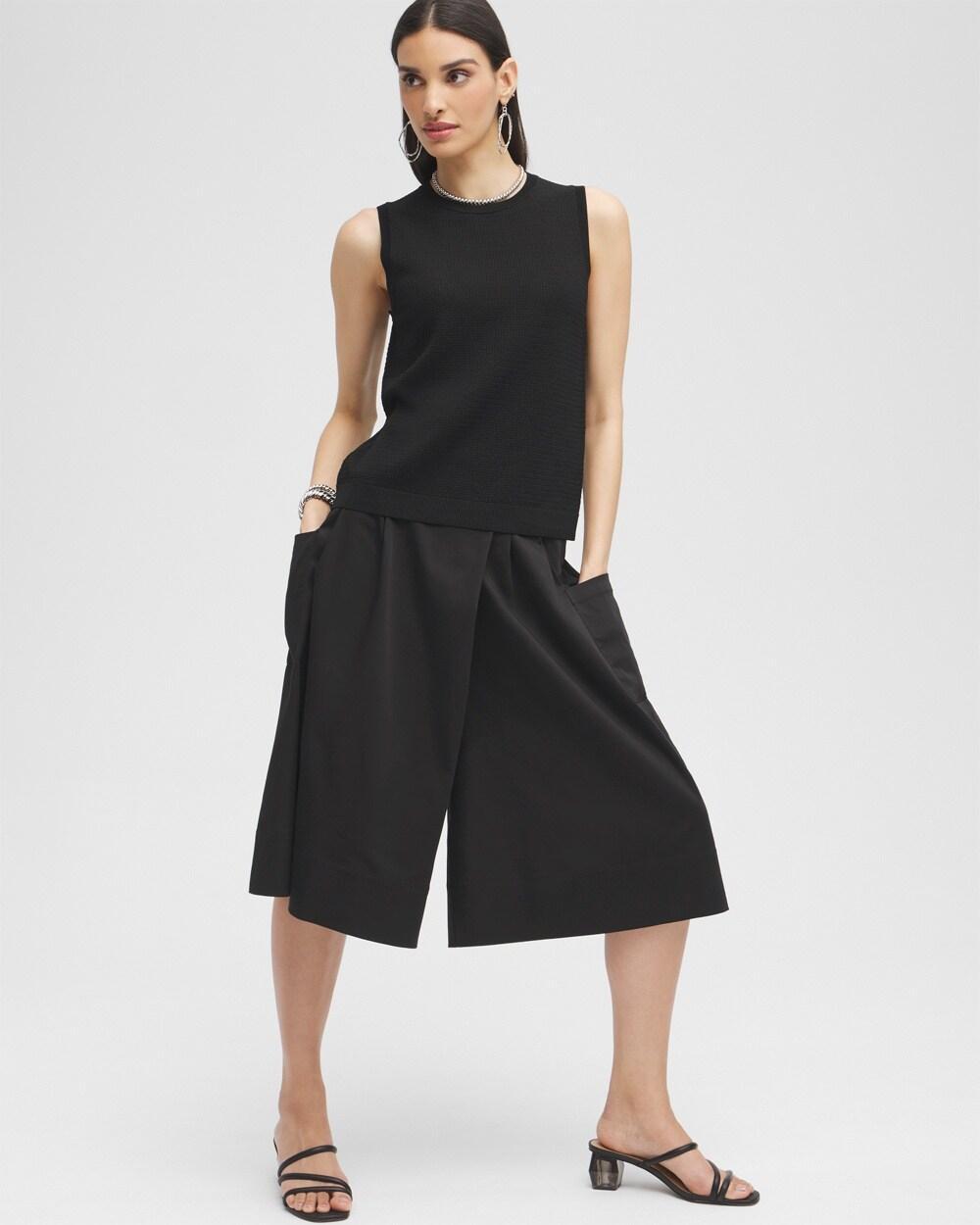 Black Label™ Pleated Culotte Skort Product Image