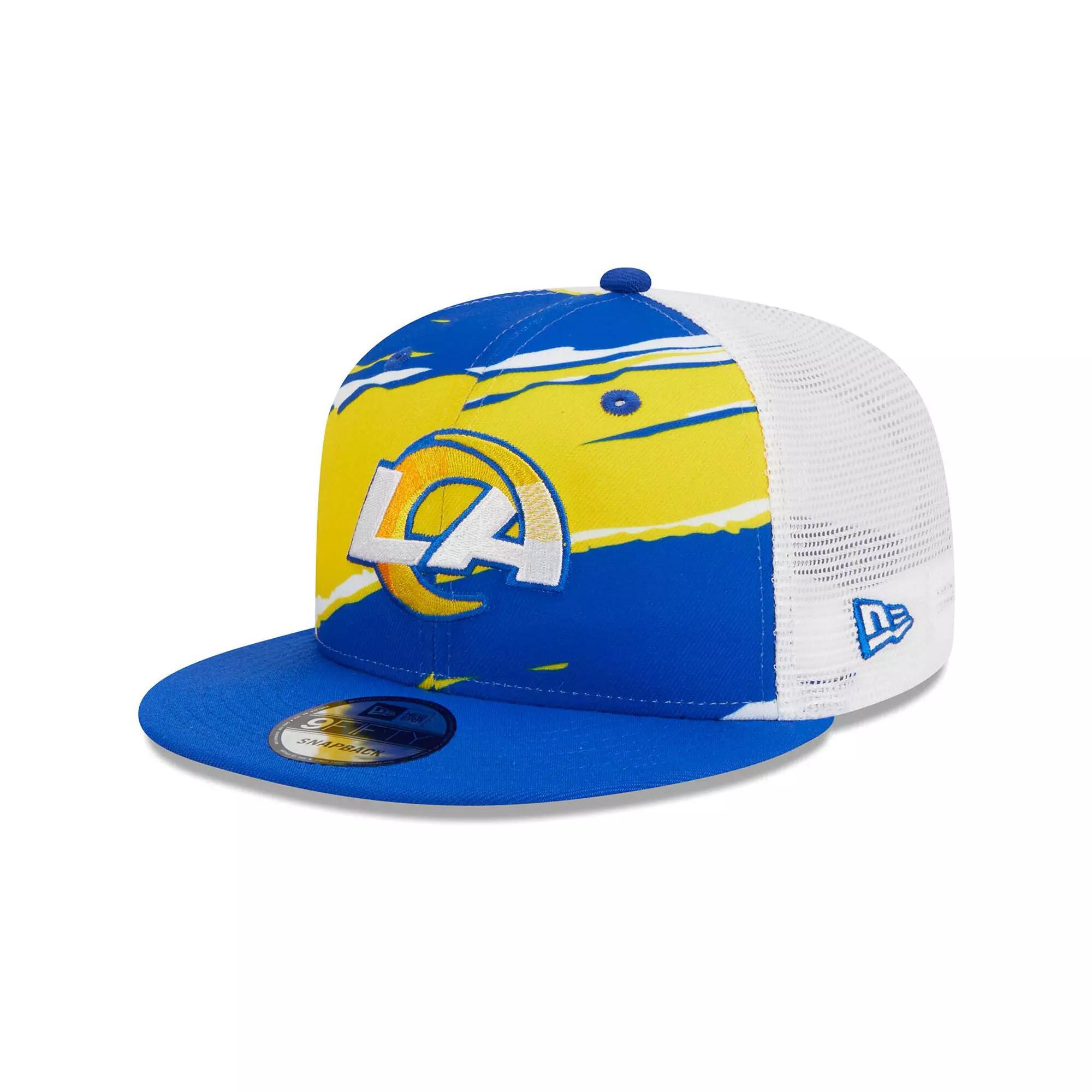 Men's New Era Royal Los Angeles Rams  Tear Trucker 9FIFTY Snapback Hat, Blue Product Image