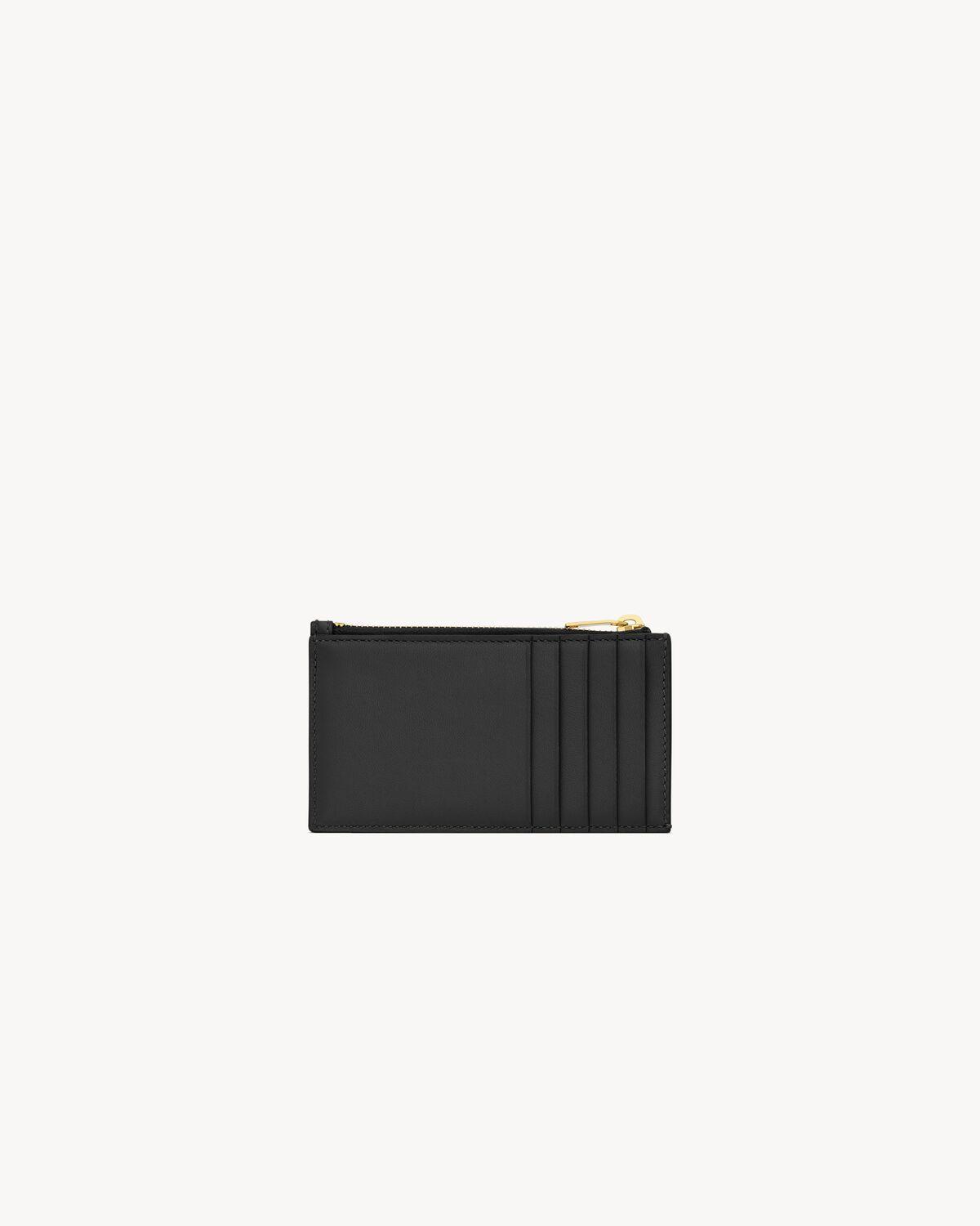 CASSANDRE MATELASSÉ FRAGMENTS CARD CASE IN LAMBSKIN | Saint Laurent | YSL.com Product Image