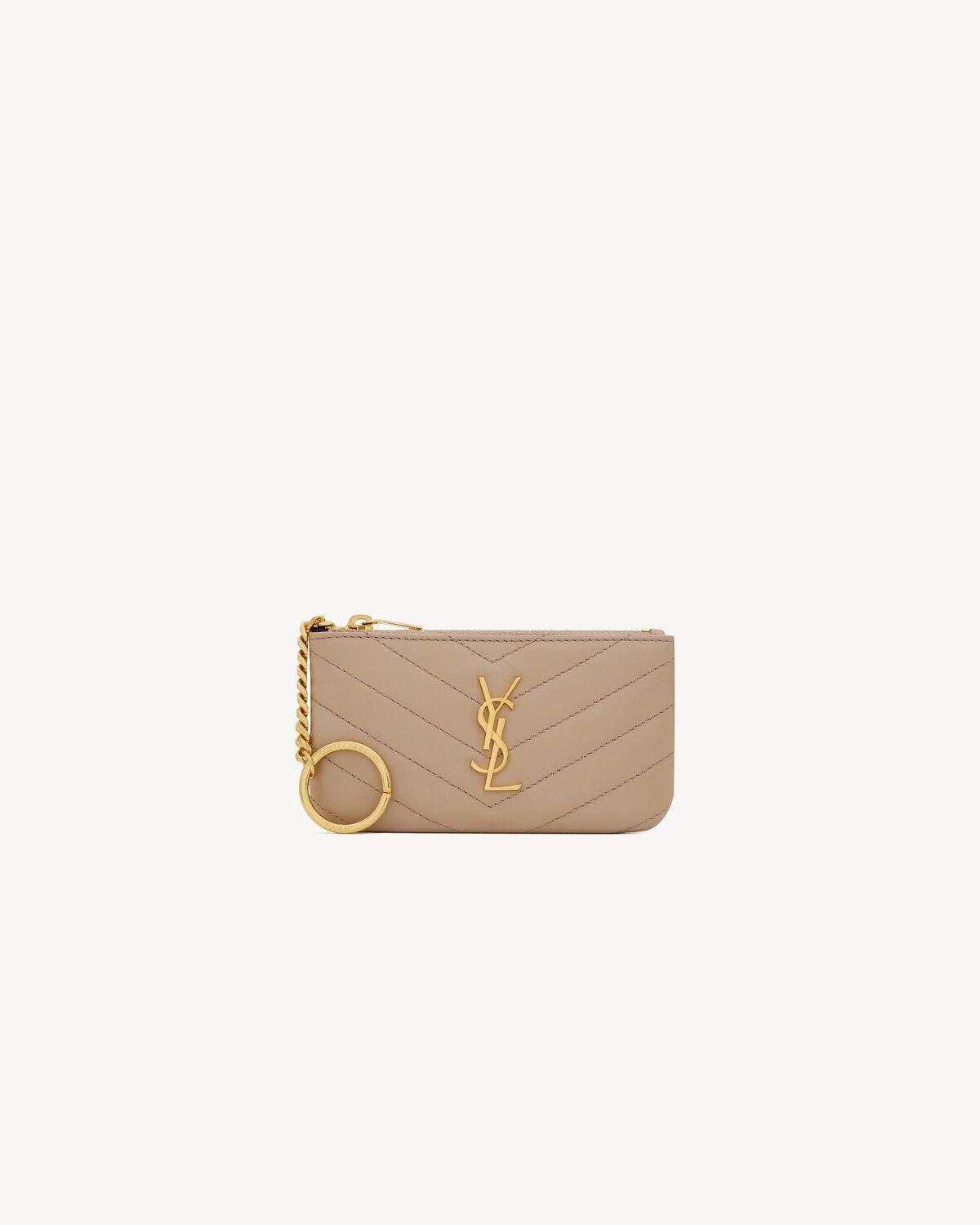 CASSANDRE MATELASSÉ key pouch in smooth leather | Saint Laurent | YSL.com Product Image