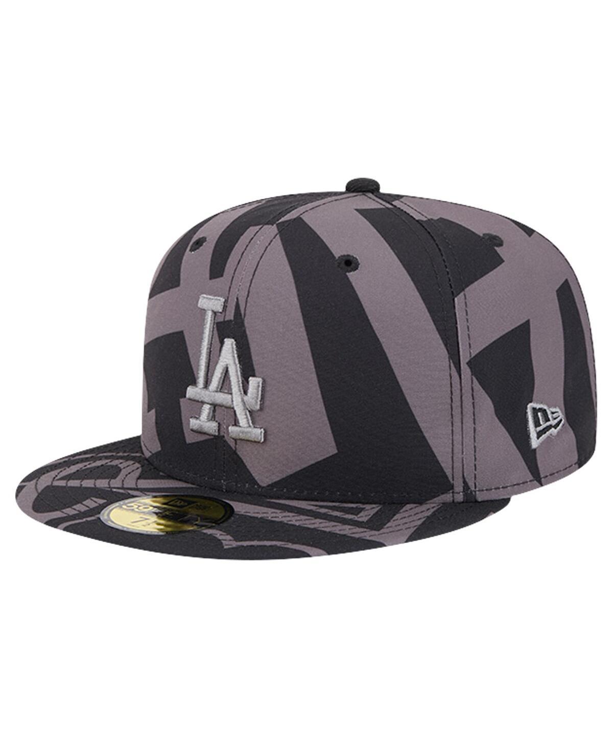 Mens New Era Los Angeles Dodgers Logo Fracture 59FIFTY Fitted Hat Product Image