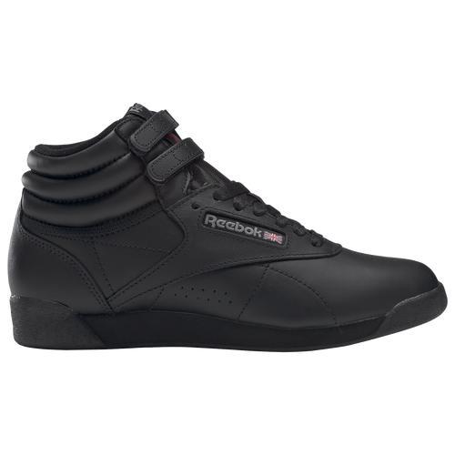 Reebok Womens Reebok Freestyle Hi - Womens Shoes Black/Black Product Image