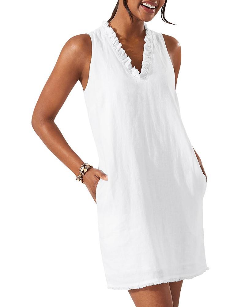 Tommy Bahama Two Palms Ruffle Shift Dress Women's Clothing Product Image