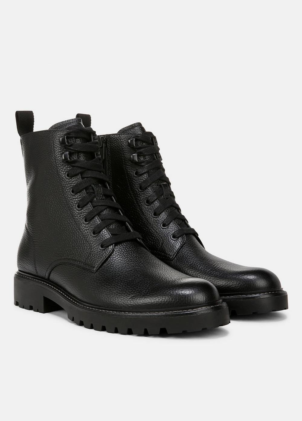 Mens Dominic Leather Boot, Black, Size 9 Vince Product Image