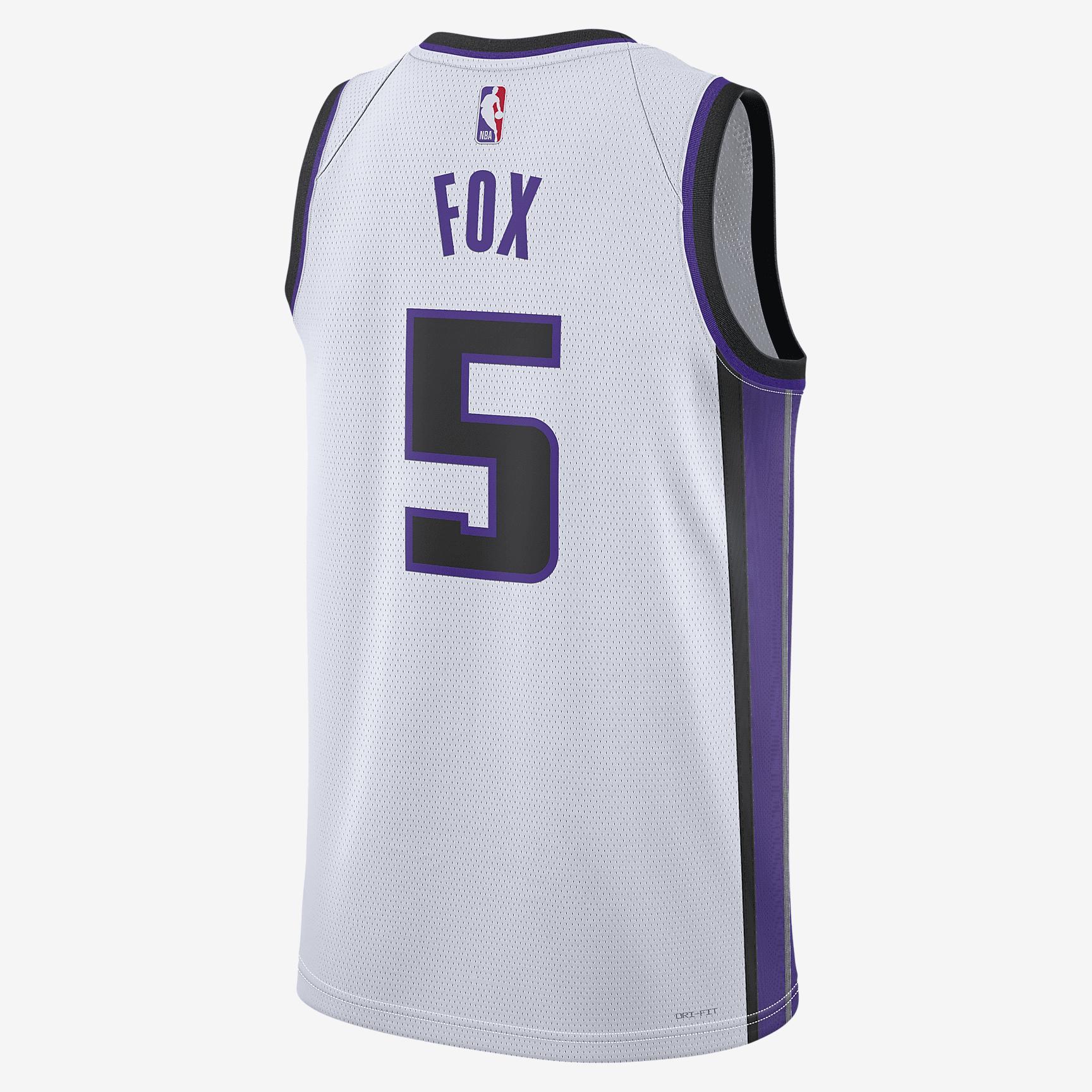 De'Aaron Fox Sacramento Kings 2023/24 Association Edition Men's Nike Dri-FIT NBA Swingman Jersey Product Image