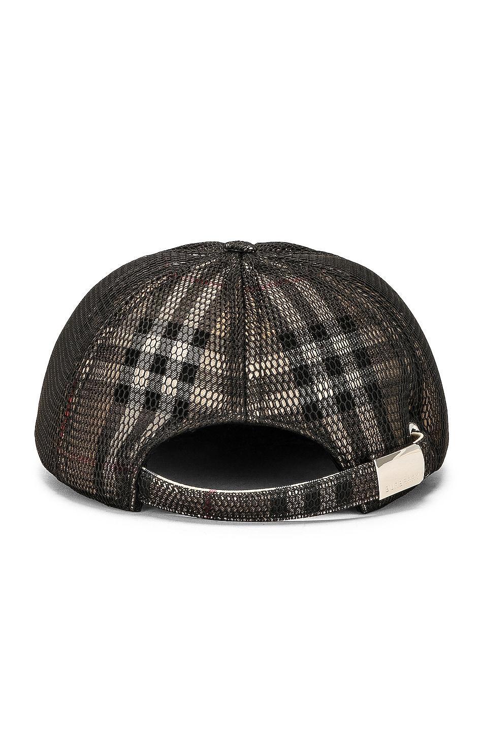 Burberry Mesh Baseball Hat in Brown Product Image