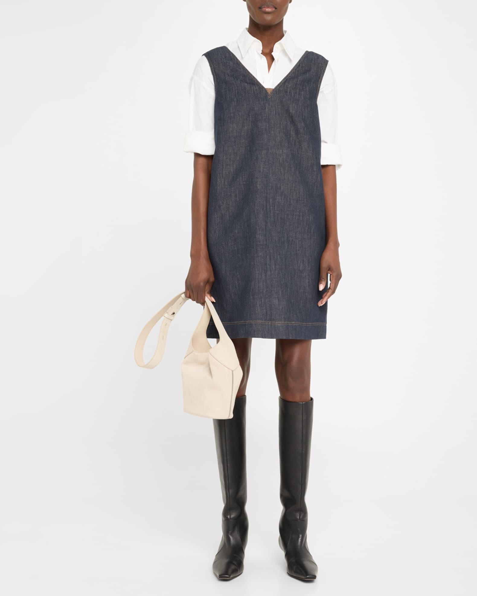 Structured Small Suede Bucket Bag Product Image