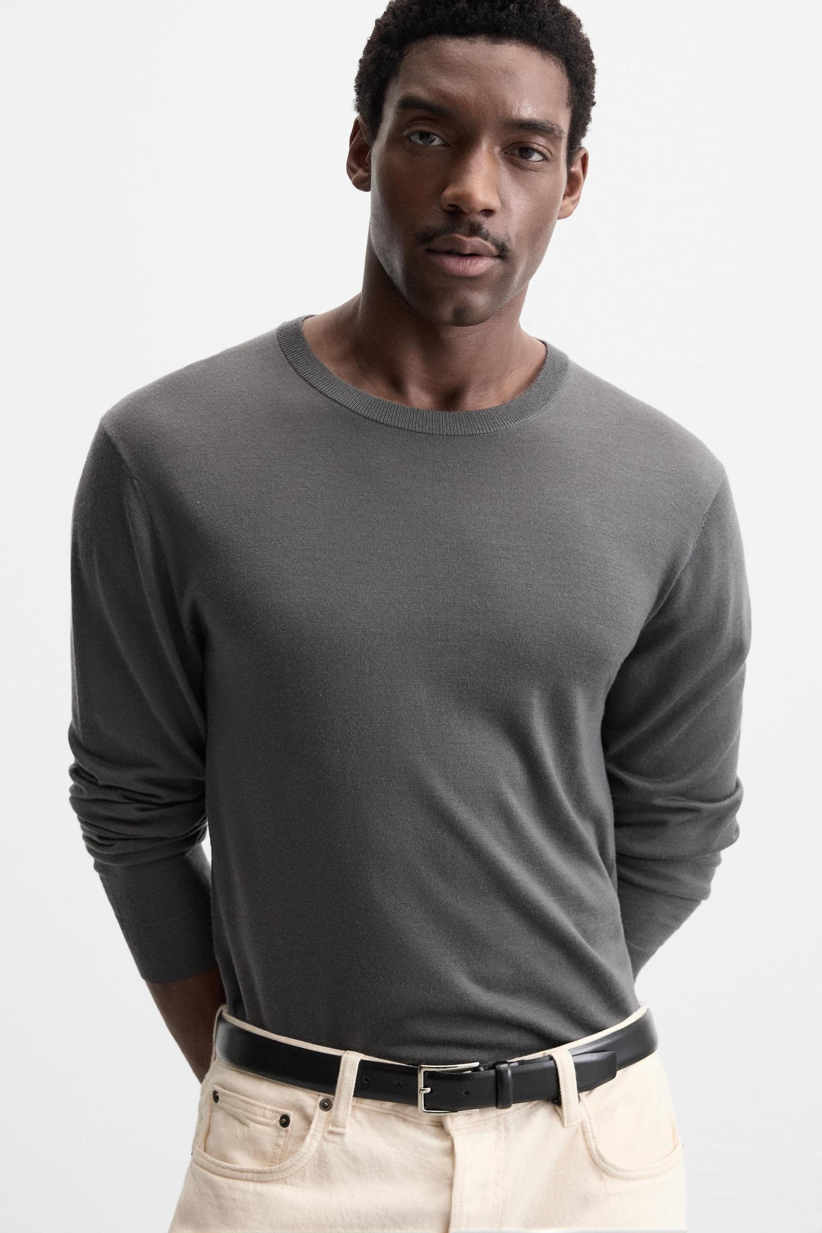 MERCERIZED WOOL SWEATER Product Image