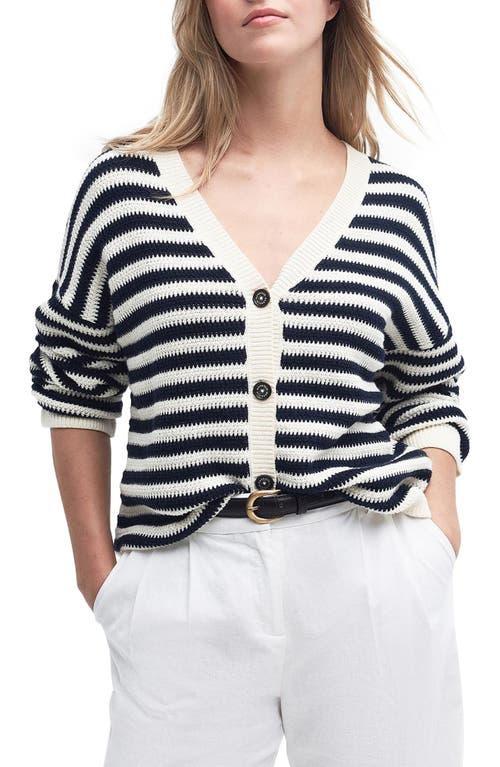 Womens Sandgate Cotton Striped Cardigan Product Image