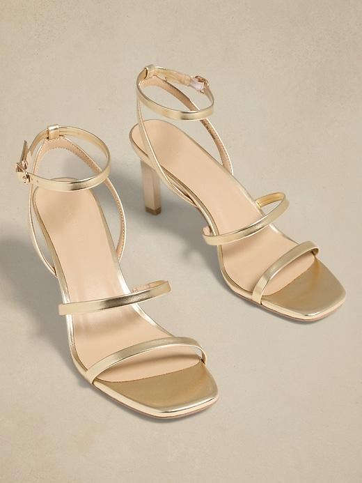 Vegan Leather Strappy Sandal Product Image