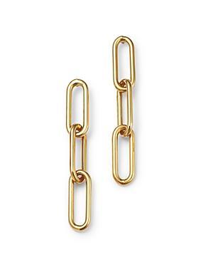 Zoe Chicco 14K Yellow Gold Heavy Metal Paperclip Link Drop Earrings Product Image