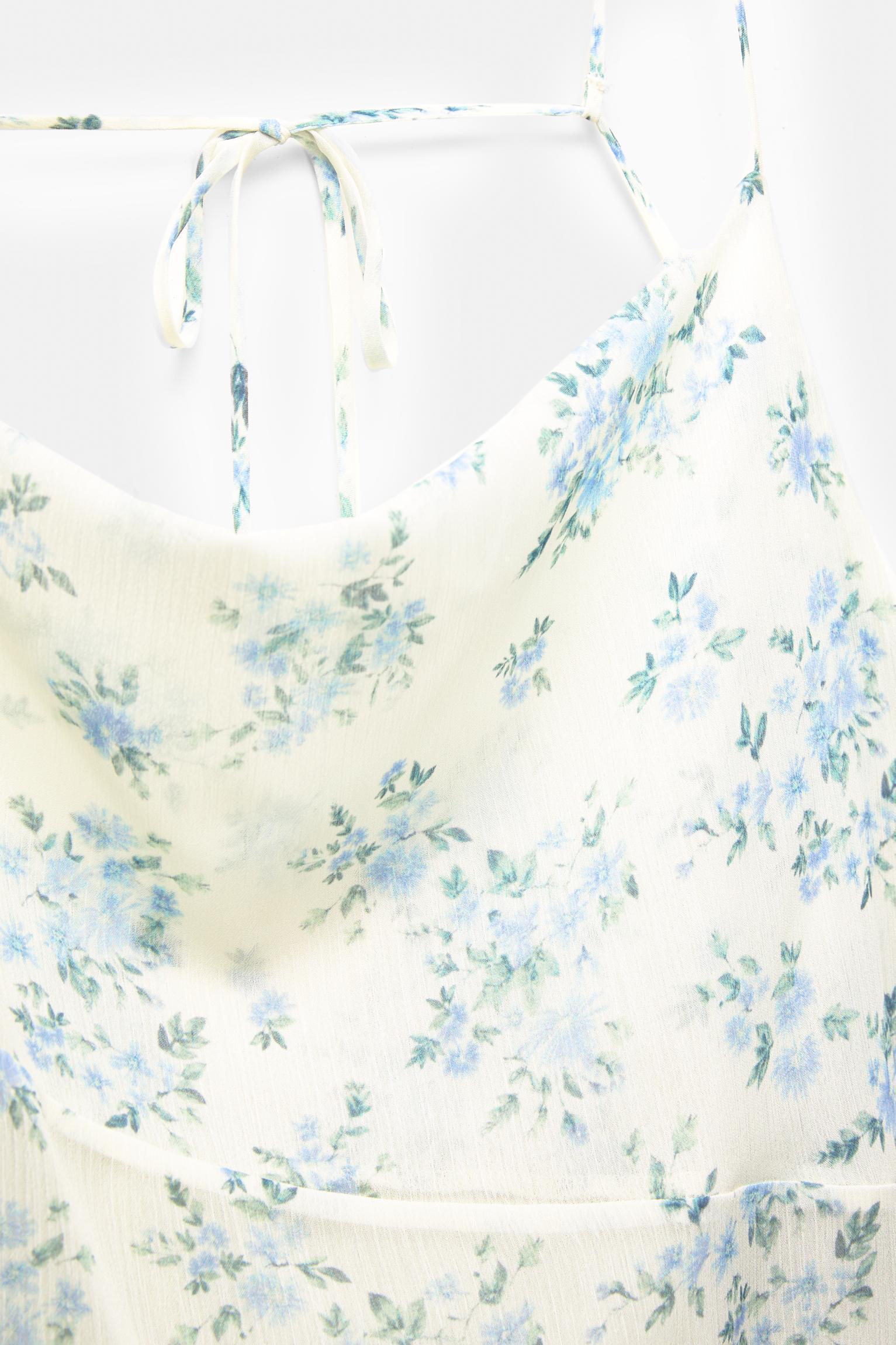 Floral strappy midi dress Product Image