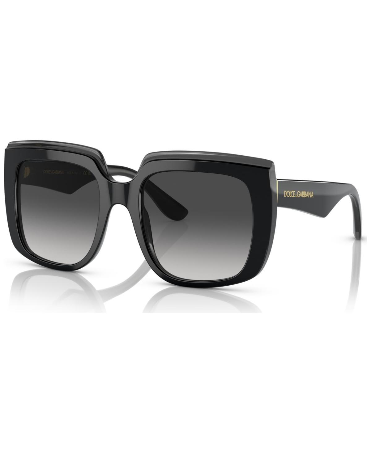 DOLCE & GABBANA Women's Low Bridge Fit Sunglasses, Dg4414f In Trans Black Product Image