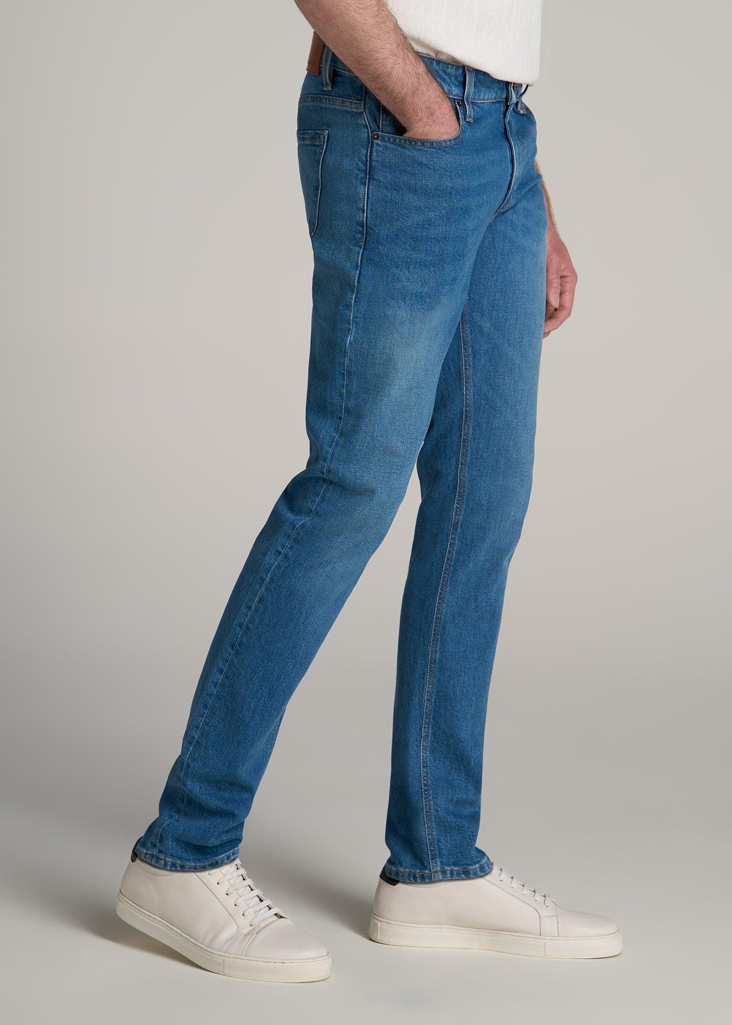 Americana Collection Carman Tapered Fit Jeans For Tall Men in Sail Blue Product Image