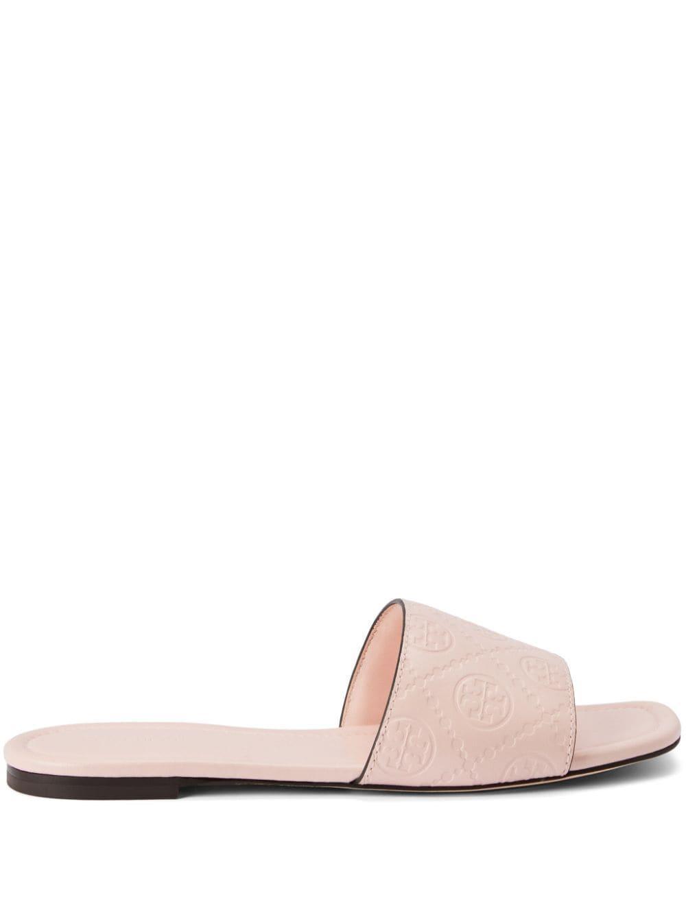 TORY BURCH T Monogram Slide In Light Pink Product Image