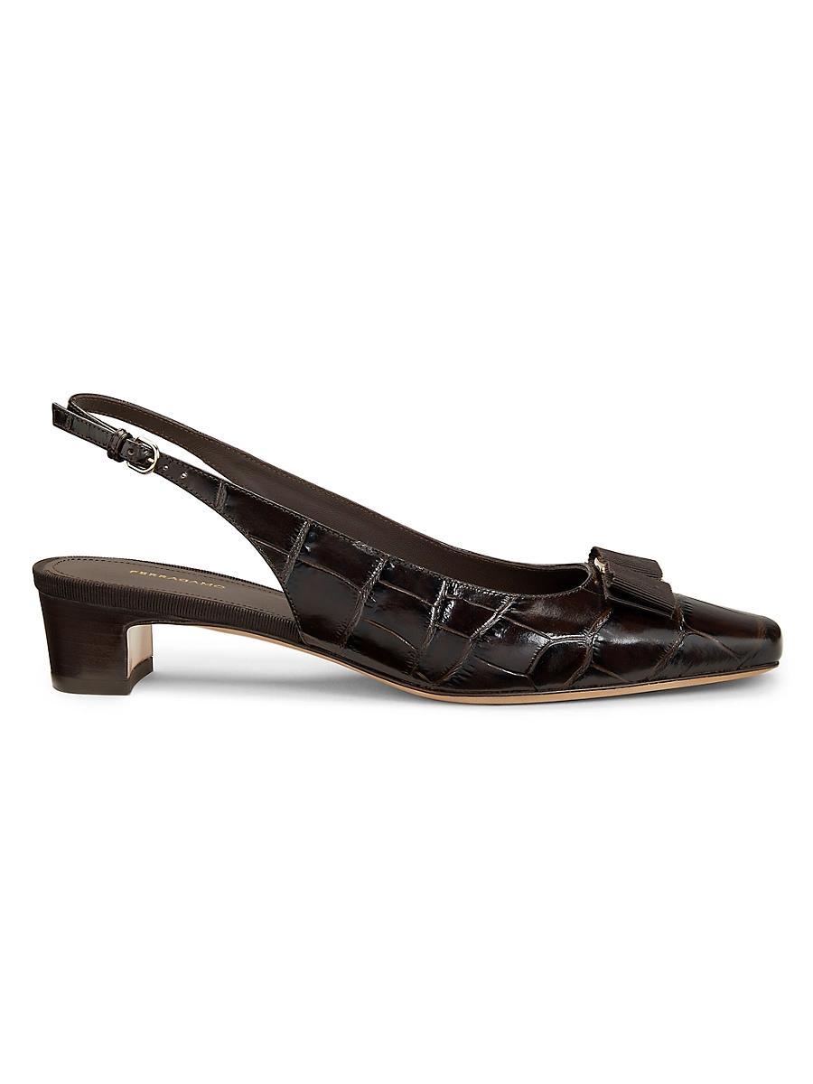 Womens Rivada Leather Slingback Pumps Product Image