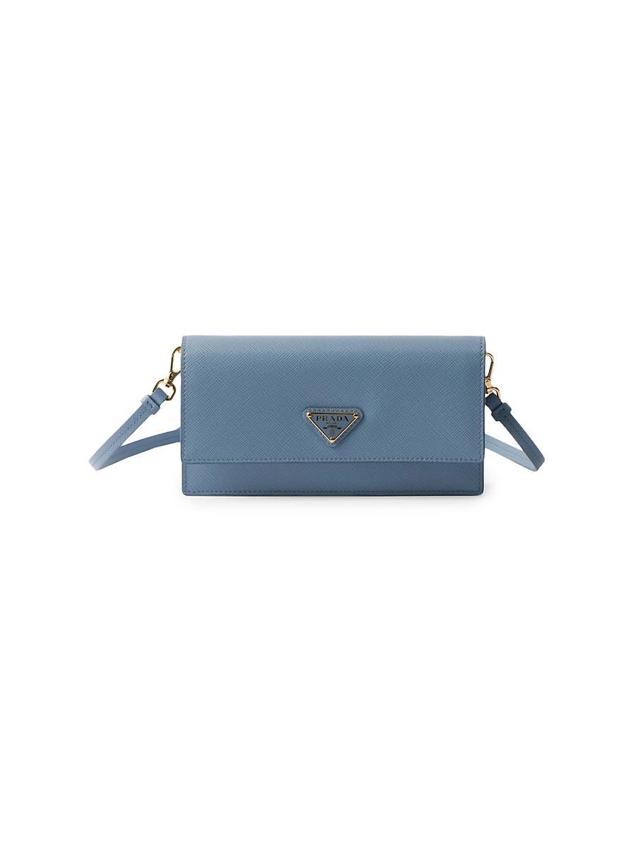 Womens Saffiano Leather Mini Pouch Product Image