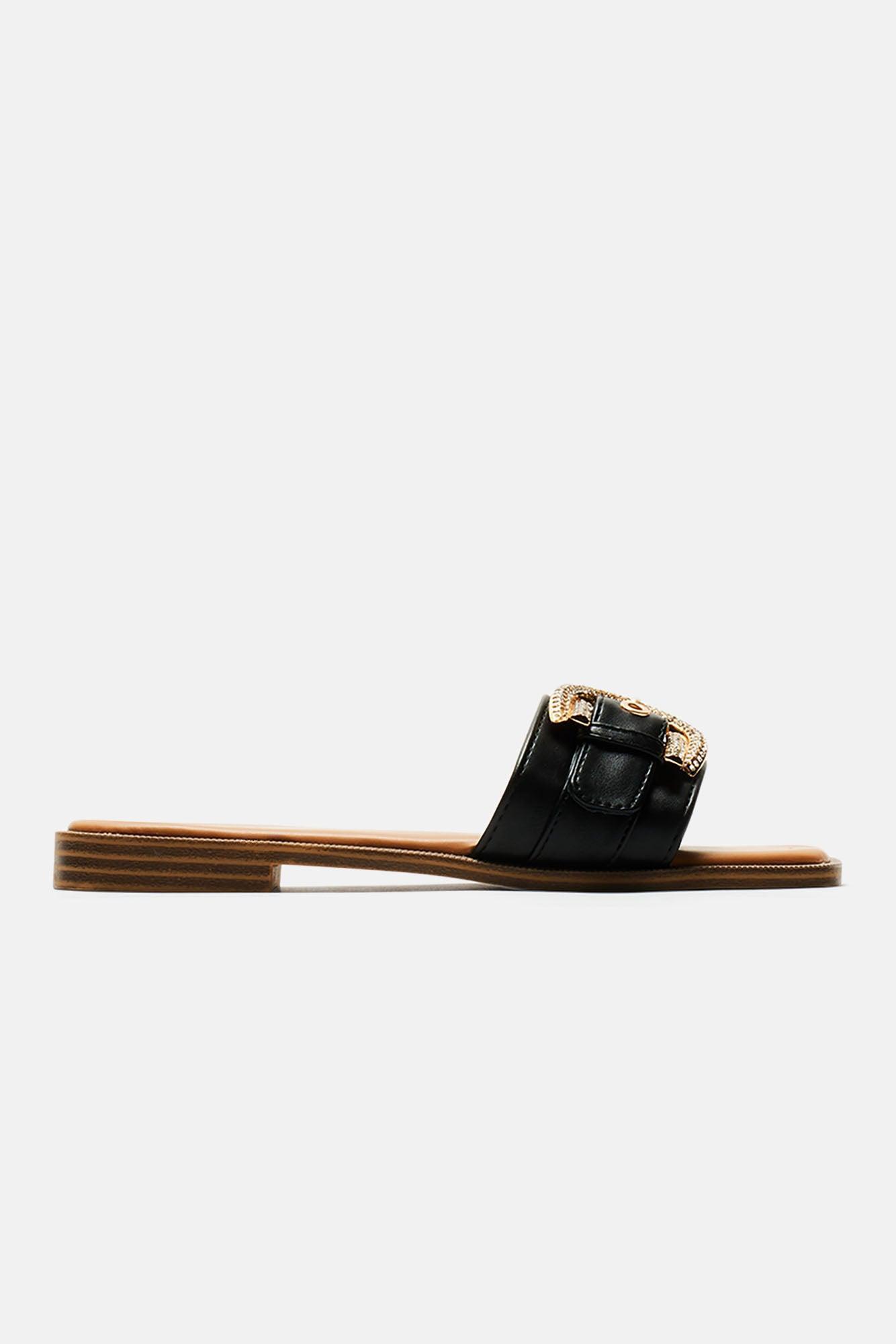 See Nothing Better Flat Sandals - Black Product Image