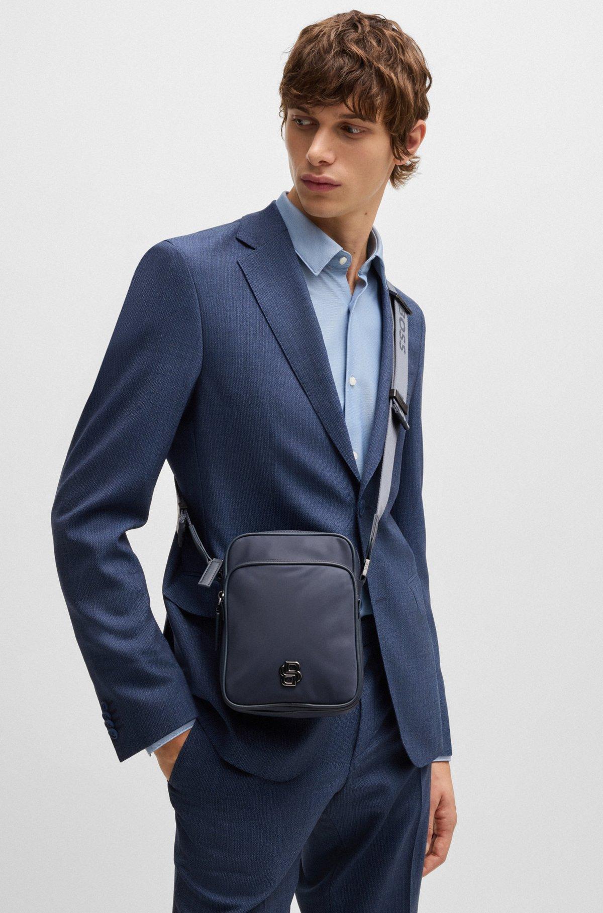 Twill reporter bag with Double B monogram Product Image