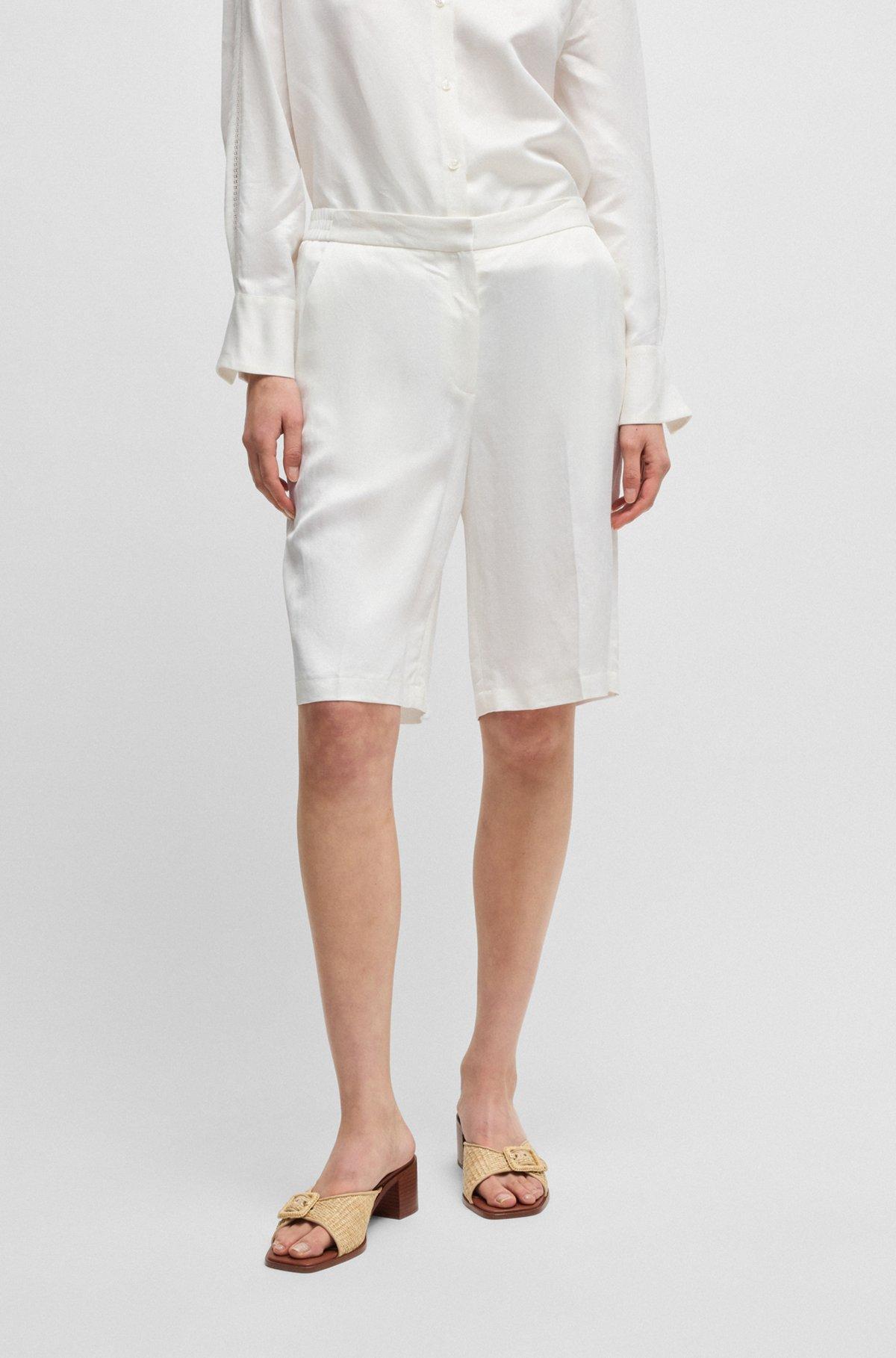 Relaxed-fit shorts with wide leg Product Image