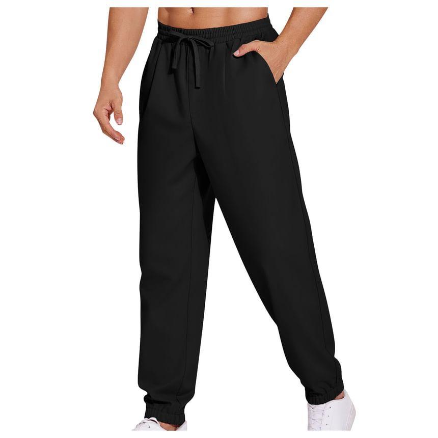 Low Rise Plain Sweatpants Product Image