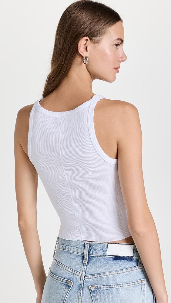 RE/DONE Cropped ribbed tank | Shopbop Product Image