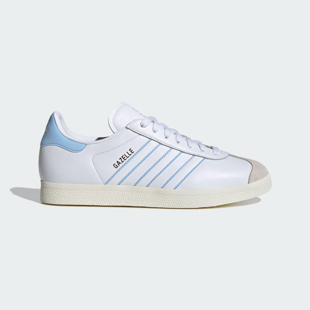 adidas Originals adidas Originals Gazelle Argentina - Mens Cloud White/Glow Blue/Off White Product Image