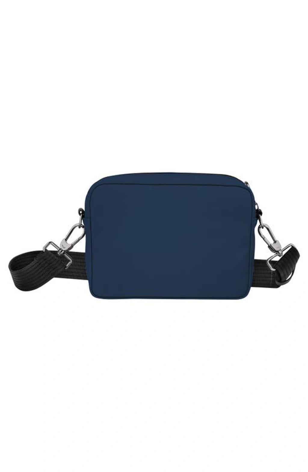 LONGCHAMP Green District Camera Recycled Crossbody Bag In Navy Product Image