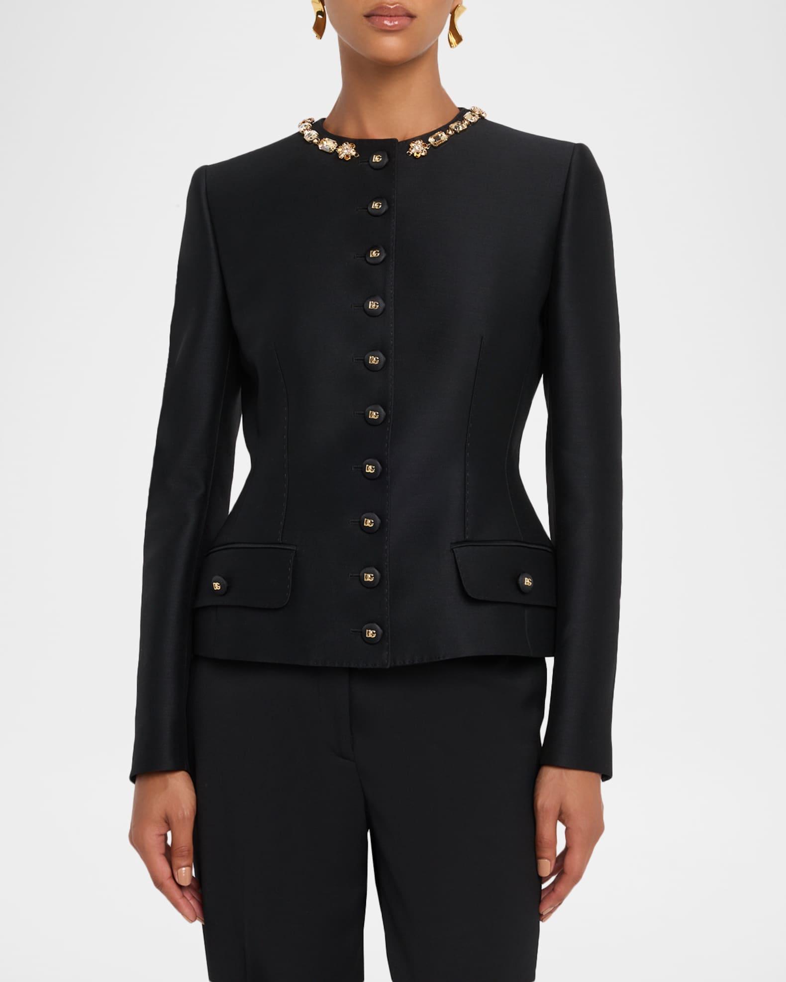 Tailored Crystal-Embellished Blazer Product Image