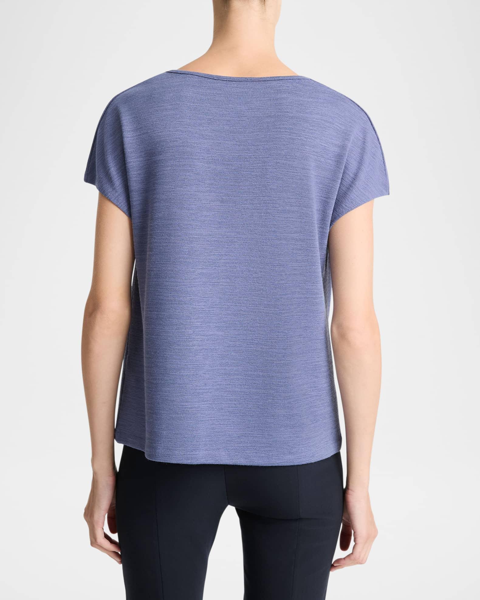 Cowl-Neck Short-Sleeve Top Product Image