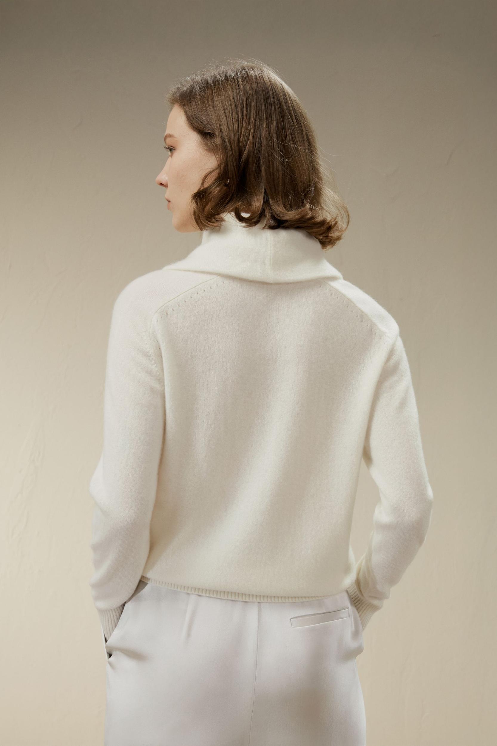 Cashmere Cowl Neck Sweater Product Image