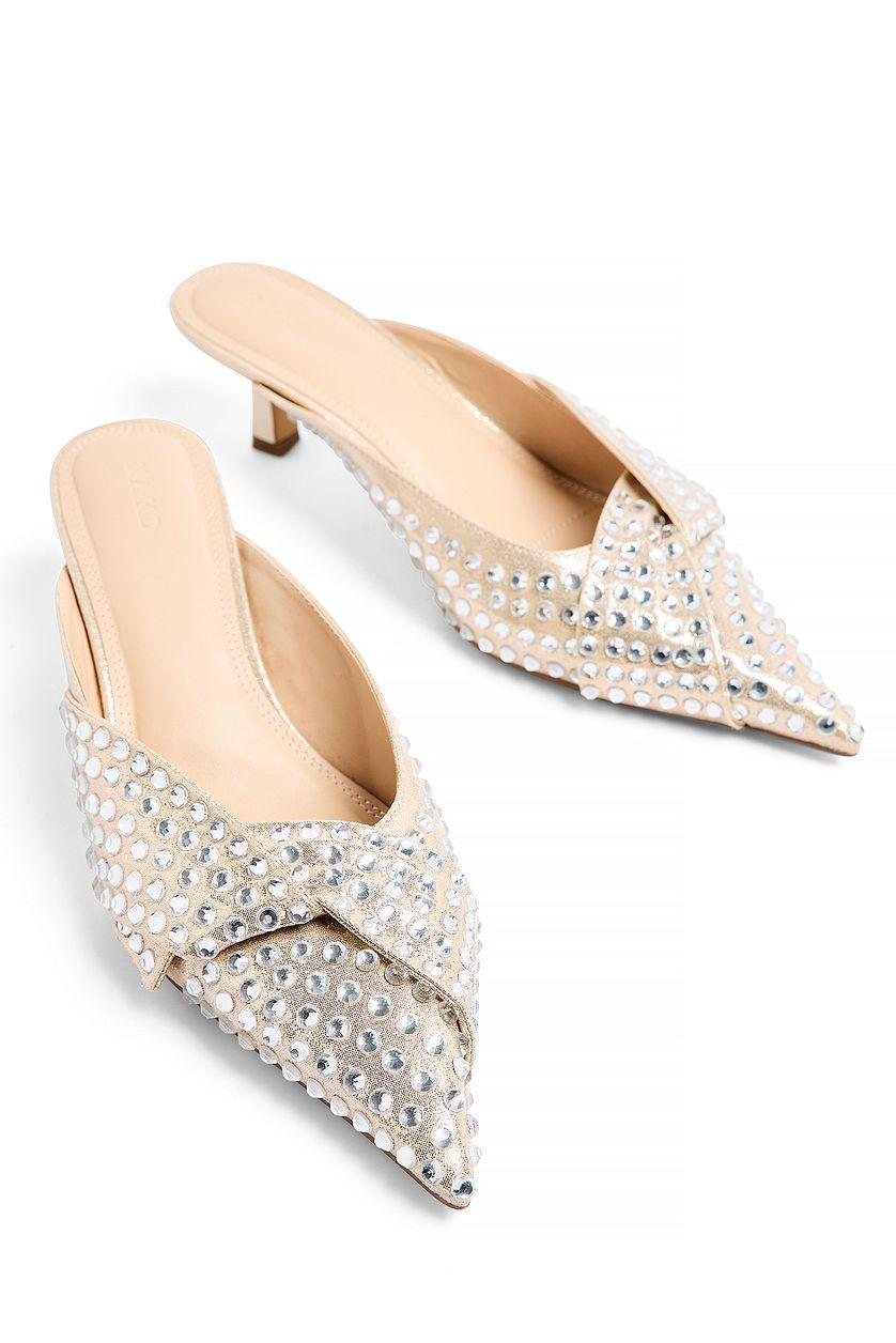 Rhinestone Pointy Toe Pumps Product Image