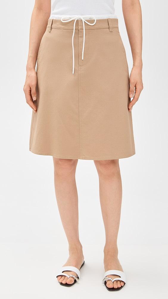 Vince Mid Rise Double Waistband Skirt | Shopbop Product Image
