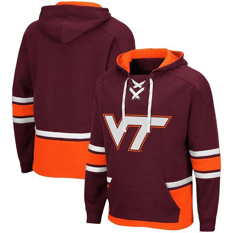 Men's Colosseum Maroon Virginia Tech Hokies Lace Up 3.0 Pullover Hoodie, Size: Small, Red Product Image