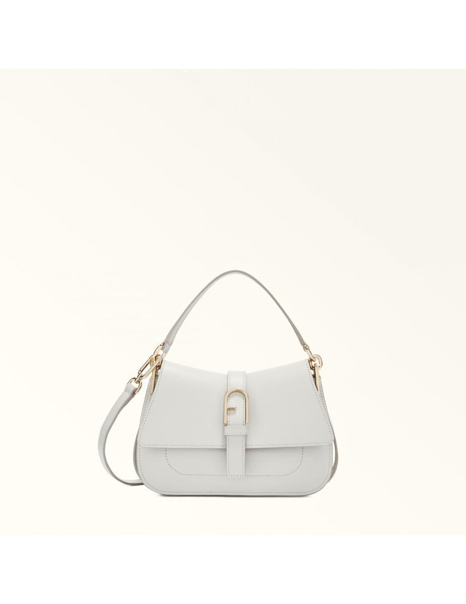 FURLA Leather Handbag In Marshmallow Product Image