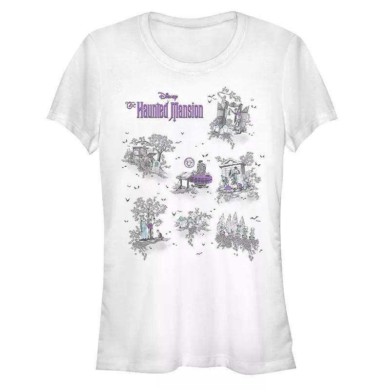 Disneys The Haunted Mansion Map Juniors Graphic Tee, Girls Product Image