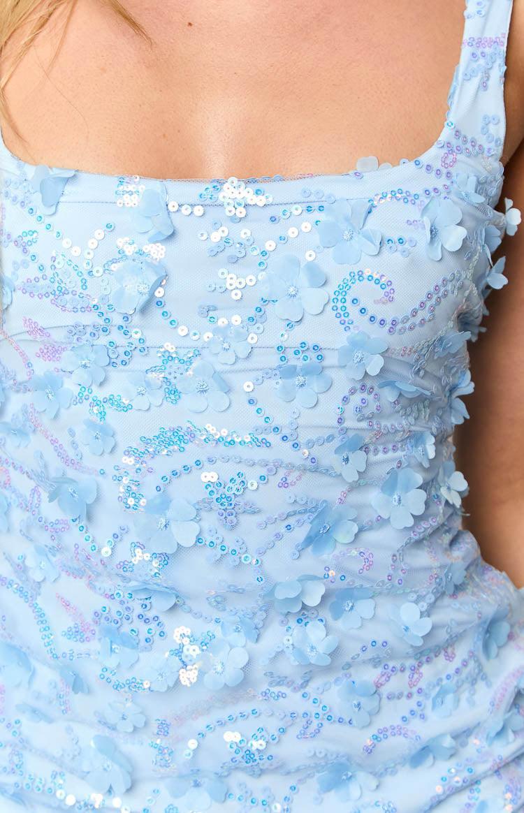 Pixie Blue Mini Dress Product Image